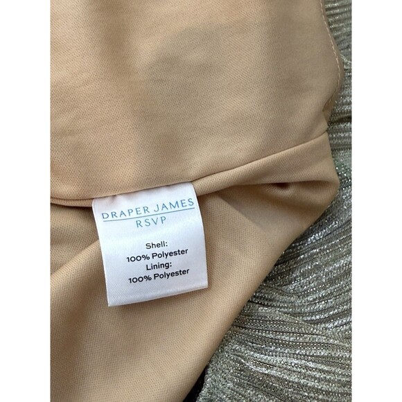 NEW Draper James RSVP Sleeveless Tiered Dress Gold Party Elastic Waist - Picture 17 of 17